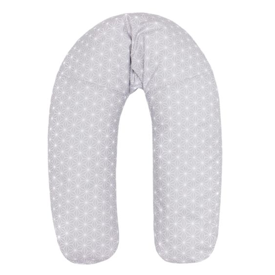 Fillikid Stillkissen Luxe mit Mikroperlenfüllung inkl. Bezug 190 cm - Cube - Grey