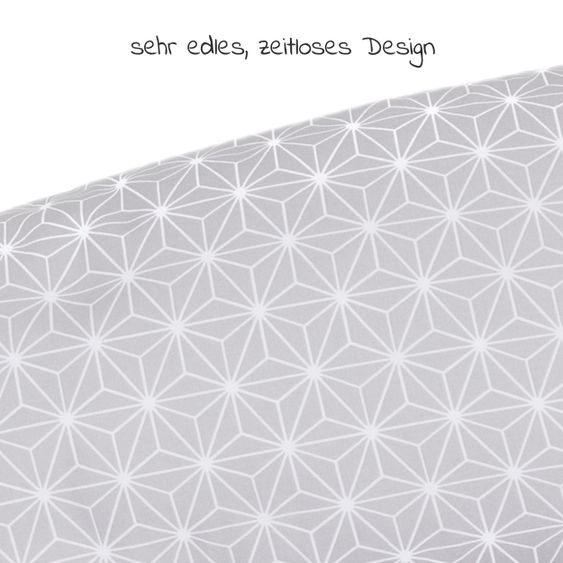 Fillikid Stillkissen Luxe mit Mikroperlenfüllung inkl. Bezug 190 cm - Cube - Grey