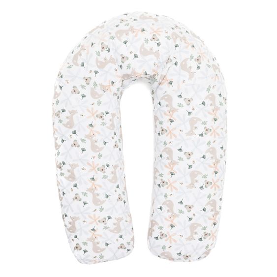 Fillikid Nursing pillow Luxe with micro pearl filling incl. cover 190 cm - Kangaroo - White