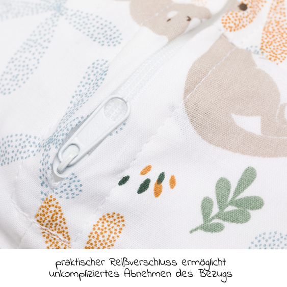 Fillikid Nursing pillow Luxe with micro pearl filling incl. cover 190 cm - Kangaroo - White