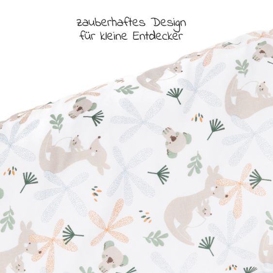 Fillikid Nursing pillow Luxe with micro pearl filling incl. cover 190 cm - Kangaroo - White