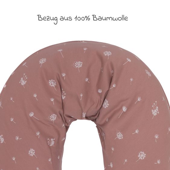 Fillikid Stillkissen mit Füllung aus EPS-Mikrokugeln inkl. Bezug 190 - Pusteblume - Rosa