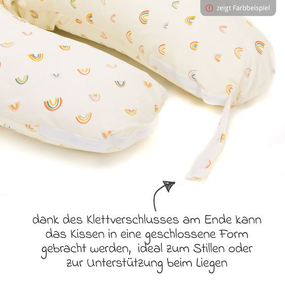 Fillikid Stillkissen mit Füllung aus EPS-Mikrokugeln inkl. Bezug 190 - Wal - Grün