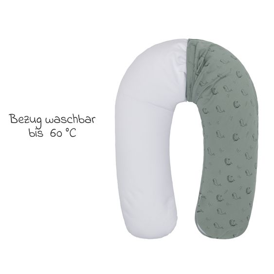 Fillikid Stillkissen mit Füllung aus EPS-Mikrokugeln inkl. Bezug 190 - Wal - Grün