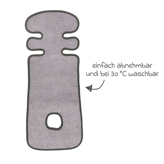 Fillikid Universalauflage für Buggy & Sportwagen - Grau