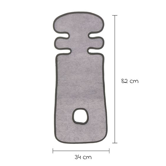 Fillikid Universalauflage für Buggy & Sportwagen - Grau