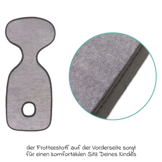 Fillikid Copertura universale per Seggiolini auto Taglia 0+1+2+3 - Grigio