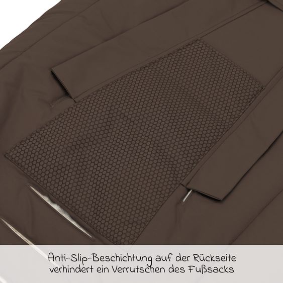 Fillikid Sacco a pelo in pelliccia sintetica vegana Vegan Comfort per Passeggino Leggero, Sportivo e Passeggino - Braun