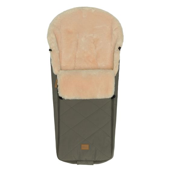 Fillikid Sacco a pelo in pelliccia sintetica vegana Vegan Comfort per Passeggino Leggero, Sportivo e Passeggino - Oliva