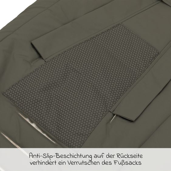 Fillikid Sacco a pelo in pelliccia sintetica vegana Vegan Comfort per Passeggino Leggero, Sportivo e Passeggino - Oliva