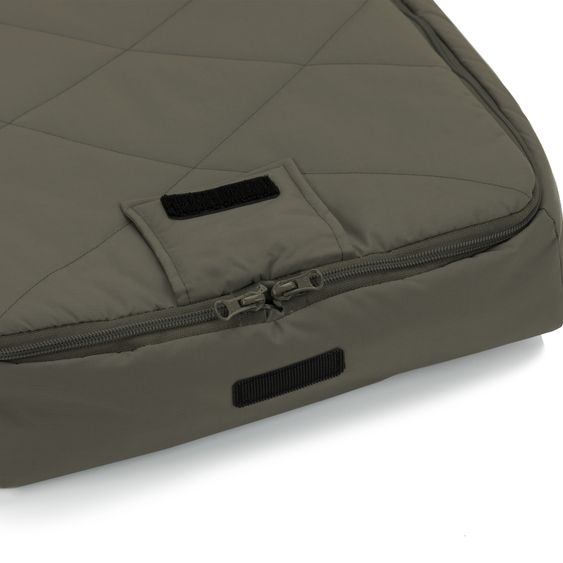 Fillikid Sacco a pelo in pelliccia sintetica vegana Vegan Comfort per Passeggino Leggero, Sportivo e Passeggino - Oliva