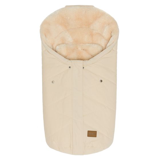 Fillikid Sacco a pelo in pelliccia sintetica vegana Vegan Style per Seggiolino auto per neonati & Vaschette per neonati - Natur