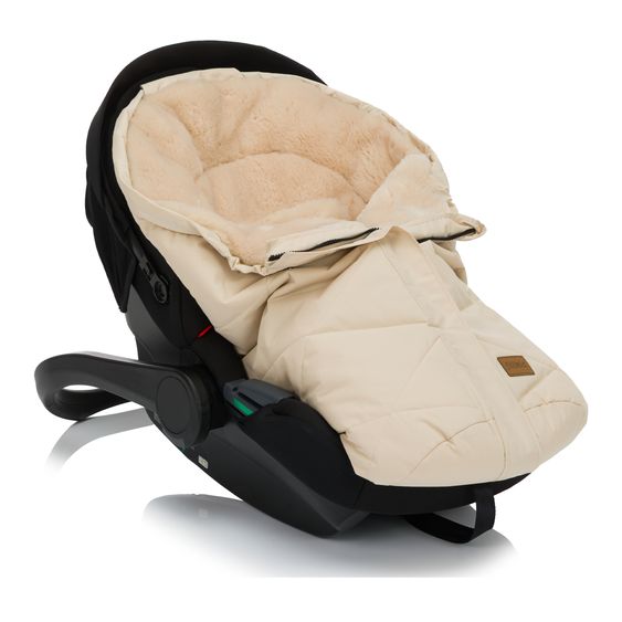 Fillikid Sacco a pelo in pelliccia sintetica vegana Vegan Style per Seggiolino auto per neonati & Vaschette per neonati - Natur