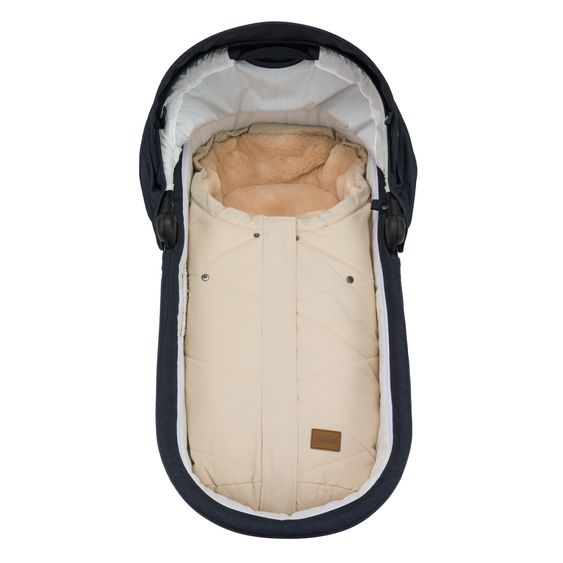 Fillikid Sacco a pelo in pelliccia sintetica vegana Vegan Style per Seggiolino auto per neonati & Vaschette per neonati - Natur