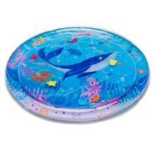 Tappeto gioco ad acqua Parzialmente riempibile a forma rotonda con elemento sonoro - Ocean Blue