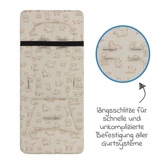 Fillikid Supporto reversibile Jersey per passeggino sportivo & buggy - Cane - Beige