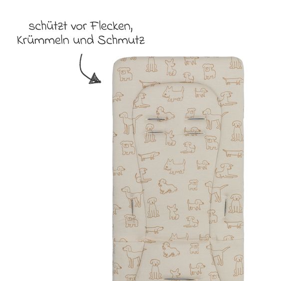 Fillikid Supporto reversibile Jersey per passeggino sportivo & buggy - Cane - Beige