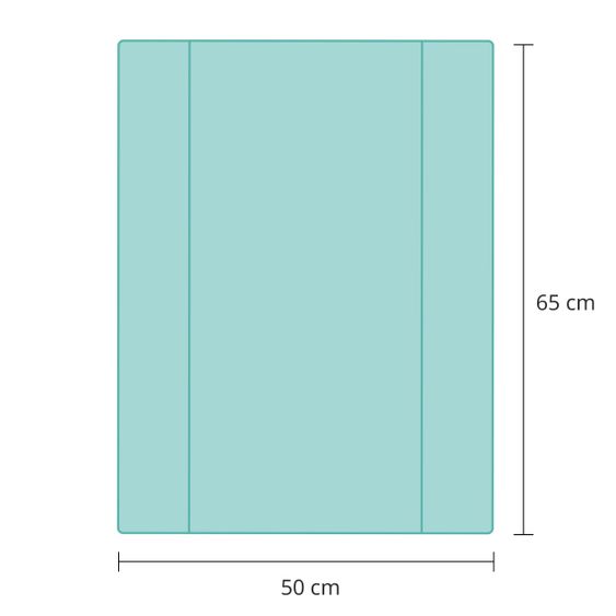 Fillikid Wickelauflage Small 50 x 65 cm - Giraffe - Weiß