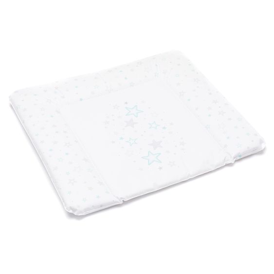 Fillikid Wickelauflage Softy 75 x 85 cm - Blue Stars - Weiß