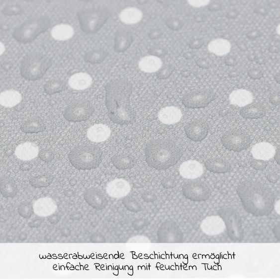 Fillikid Changing mat Softy 75 x 85 cm - small dots - gray