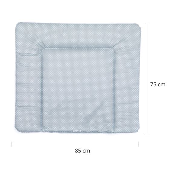 Fillikid Wickelauflage Softy 75 x 85 cm - kleine Punkte Exklusiv - Grau