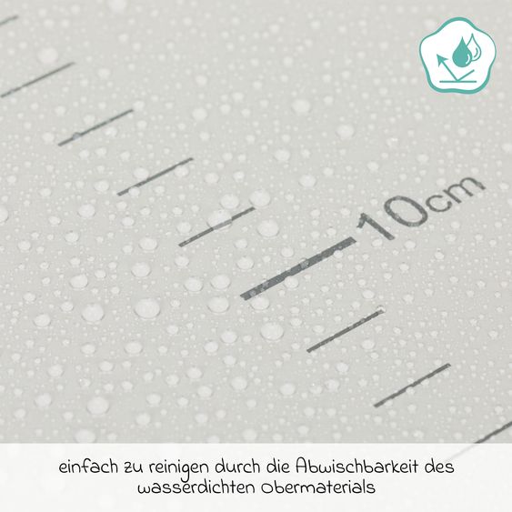 Fillikid Wickelmulde Soft Care EVA mit weicher und leicht zu reinigender Liegefläche 72 x 45 cm - Grau