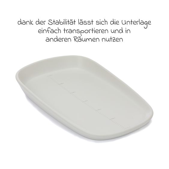 Fillikid Wickelmulde Soft Care EVA mit weicher und leicht zu reinigender Liegefläche 72 x 45 cm - Grau