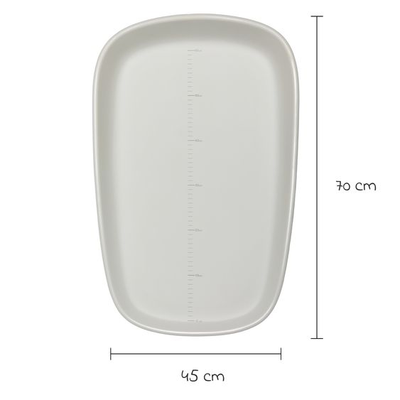 Fillikid Wickelmulde Soft Care EVA mit weicher und leicht zu reinigender Liegefläche 72 x 45 cm - Grau