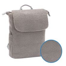 Wickelrucksack Teddy inkl. Wickelunterlage, Flaschenhalter & Kinderwagenhaken - Grau