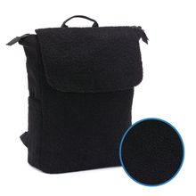 Wickelrucksack Teddy inkl. Wickelunterlage, Flaschenhalter & Kinderwagenhaken - Schwarz