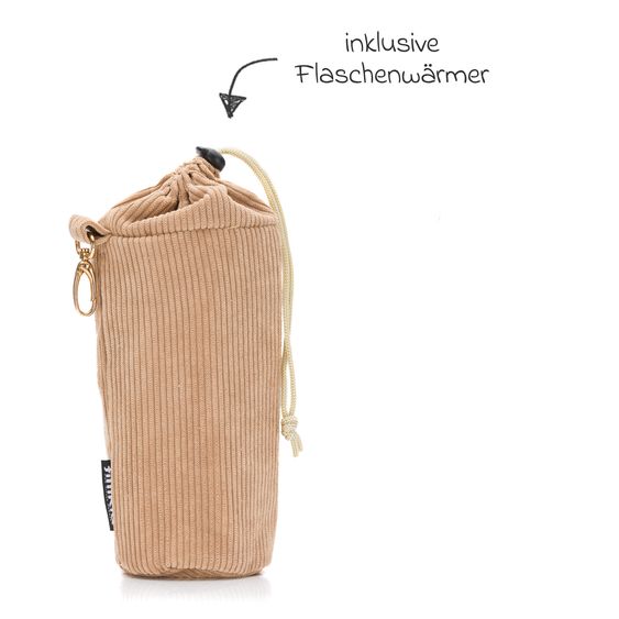 Fillikid Borsa fasciatoio in corda con fasciatoio, appendino per carrozzina e scaldabiberon - Torrone
