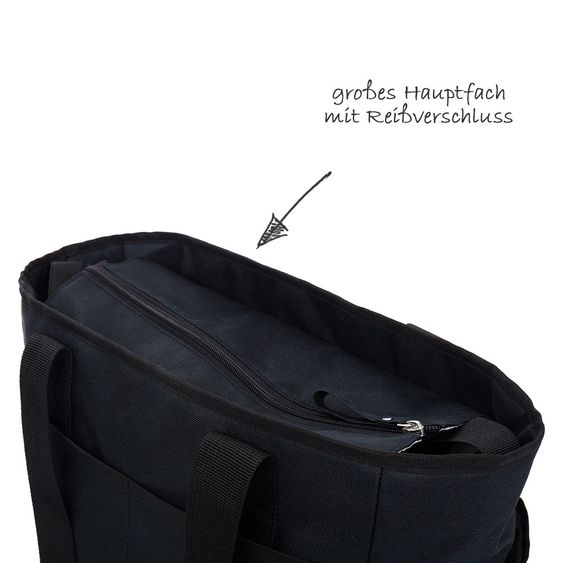 Fillikid Wickeltasche Lilly - Schwarz