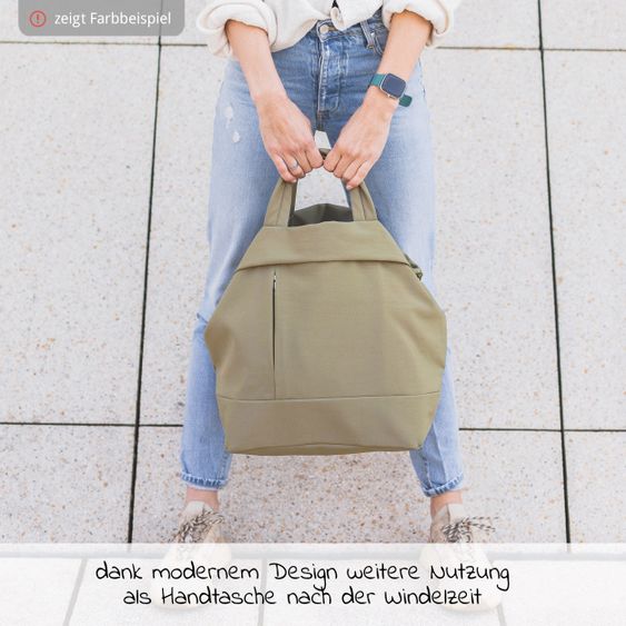 Fillikid Wickeltasche Palma mit Wickelunterlage und Thermotasche - Grau