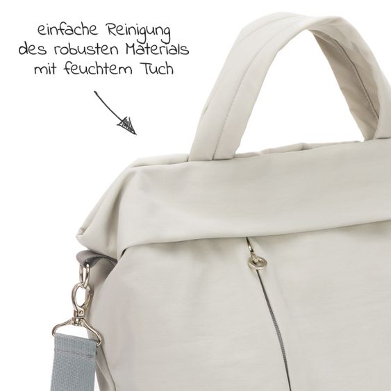 Fillikid Wickeltasche Palma mit Wickelunterlage und Thermotasche - Grau