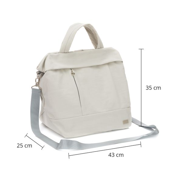 Fillikid Wickeltasche Palma mit Wickelunterlage und Thermotasche - Grau