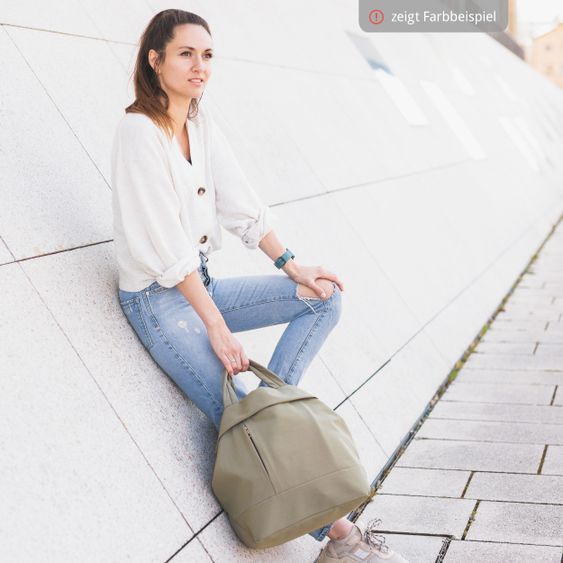 Fillikid Wickeltasche Palma mit Wickelunterlage und Thermotasche - Schwarz