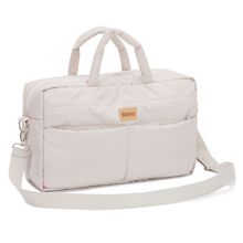 Changing Bag Toulouse with Changing Mat, Inner & Outer Compartments - Greige