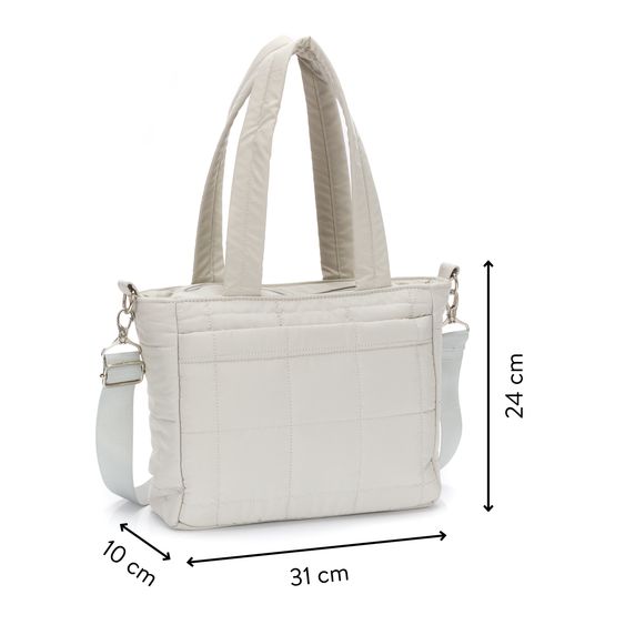 Fillikid Borsa fasciatoio Vienna Small con fasciatoio e ganci di fissaggio - Grigio Pietra