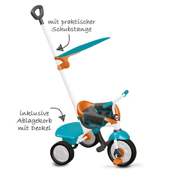 Fisher-Price Triciclo Jolly Plus - Blu Arancione