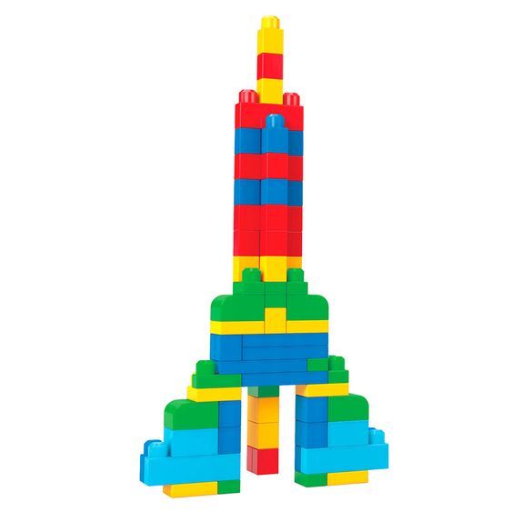 Fisher-Price Mega Bloks Bausteinebeutel - Large 80 Teile - Grundfarben