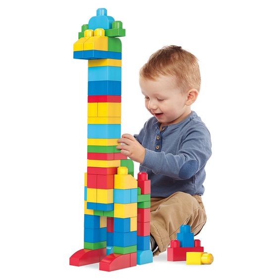 Fisher-Price Mega Bloks Bausteinebeutel - Large 80 Teile - Grundfarben