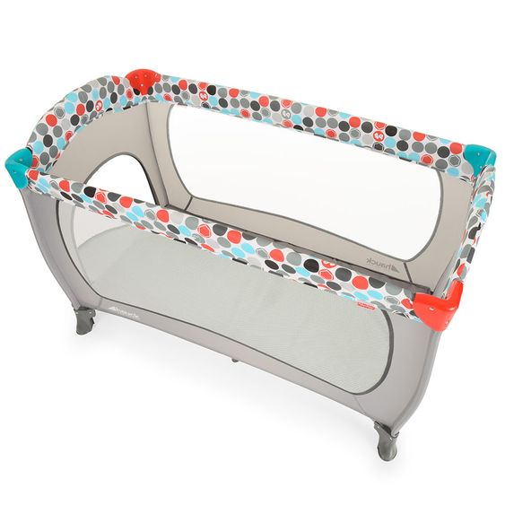 Fisher-Price Travel Cot Sleep N Play Plus - Grey