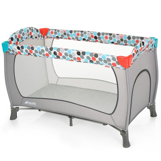 Fisher-Price Travel Cot Sleep N Play Plus - Grey