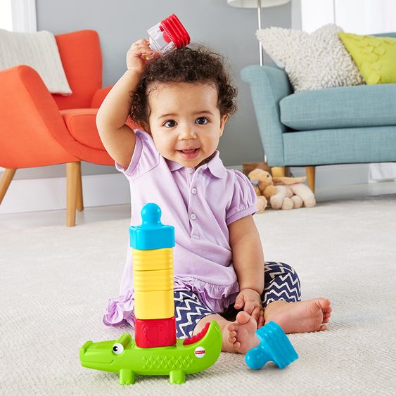 Fisher-Price Stapelspaß Kroko-Turm
