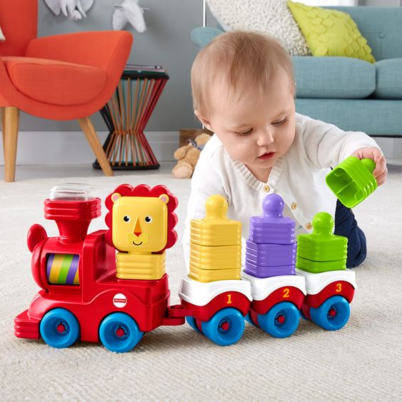 Fisher-Price Stapelspaß Löwen-Lok