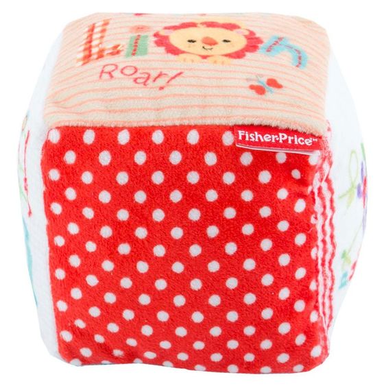 Fisher-Price Stoff-Würfel mit Glöckchen 10 cm - Zootiere