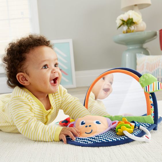 Fisher-Price Libro di stoffa XXL Specchio di scimmia