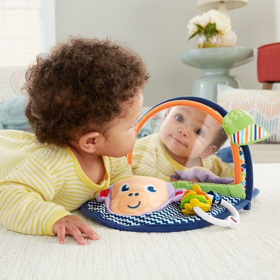 Fisher-Price Libro di stoffa XXL Specchio di scimmia