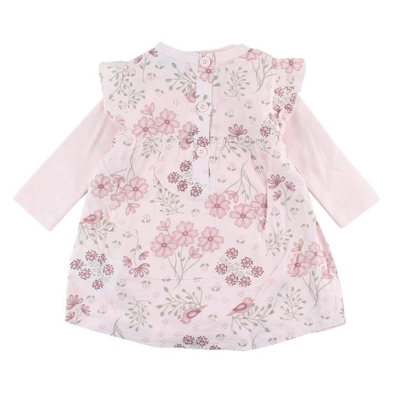 Fixoni 2-tlg. Set Kleid + Body - Grow Blumen Rosa - Gr. 56