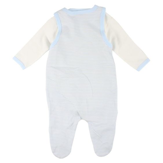 Fixoni Set 2 pezzi Romper + Body Infinity - Azzurro Offwhite - Taglia 50